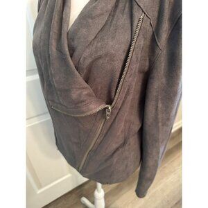 BLANKNYC Gray Soft Zipper Jacket Size M